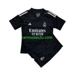 Camisolas de futebol Real Madrid Guarda Redes Criança Equipamento Alternativa 2023/24 Manga Curta